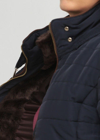 Темно-синяя демисезонная куртка Stradivarius