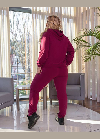Жіночий прогулянковий костюм колір бордовий р.48/50 449290 New Trend (282926657)