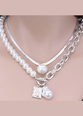 Колье комплект 2 независимых чокера No Brand (339679821)