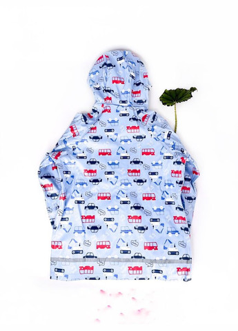 Голубая куртка-дождевик 128 см голубой артикул л1213 Lupilu