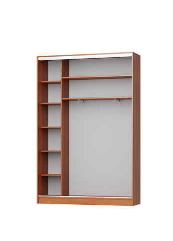 Шкаф-купе двухдверный Стандарт AL 2 Зеркала 160x45x240 см (MBS-3822) MebelStar (359449510)