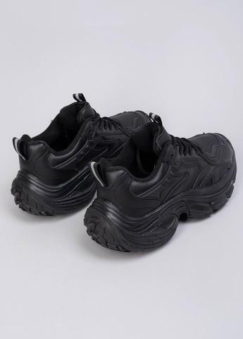 Кроссовки женские CX1500-1 черные кожанные 344372 Power чёрные демисезоны (302786066)