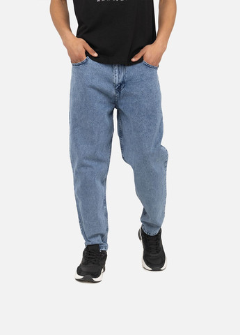 Голубые демисезонные мужские джинсы цвет голубой цб-00245482 BIG GASTINO