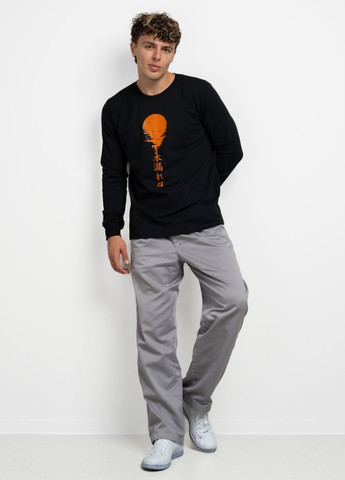 Черный демисезонный лонгслив Power