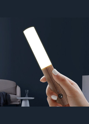 Светильник-ночник с датчиком движения и магнитным креплением, деревянный дизайн No Brand (346440162)