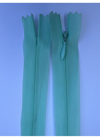 М'ятна міцна нейлонова нероз'ємна спіральна вшивна потайна змійка-блискавка з бігунком 50 см тип 3 No Brand (350882177)