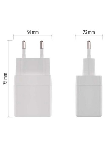 Зарядное устройство V02G20 1xUSB-A+1xUSB-C PD20W GaN (V02G20) Emos V02G20 1xUSB-A + 1xUSB-C PD20W GaN (369879092)