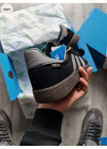 Сірі Осінні кросівки чоловічі adidas spezial handball cordura black grey адідас спеціал No Brand