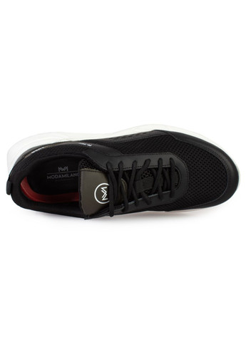 Черные демисезонные кроссовки мужские бренда 9200439_(1) ModaMilano