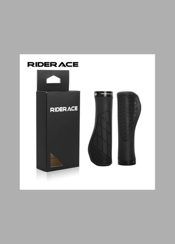 Грипсы для велосипеда RideRace Ergo эргономичные, черные Rider (324627081)