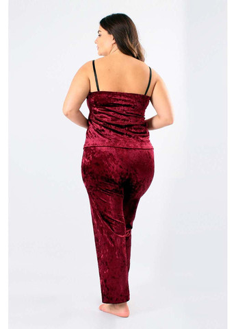 Бордовая пижамный комплект Ghazel