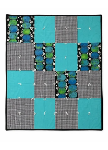 Покривало печворк ручної роботи 150×200 см Home (397303965)