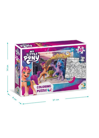 Дитячі Пазли 2в1 My Little Pony "Подружки та веселка" DoDo 200134 30 елементів DoDo Toys (364128346)