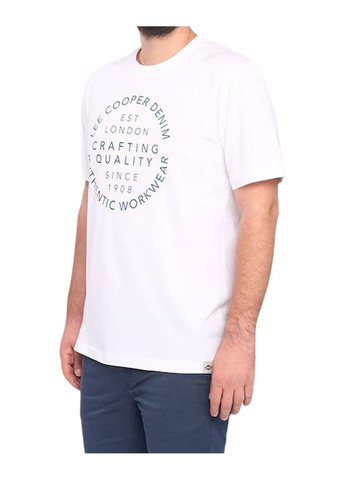 Біла футболка чоловіча Lee Cooper