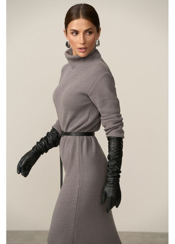 Темно-сіра сукня 2864 чорний шоколад Triko Bakh