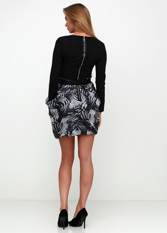 Серое повседневный платье зеленый Axel с абстрактным узором