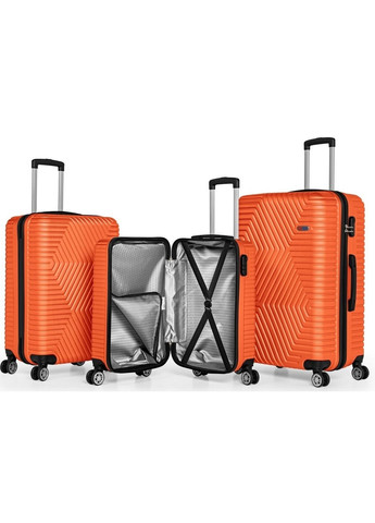 Пластиковый чемодан на колесах средний размер 70L GD Polo (288185703)