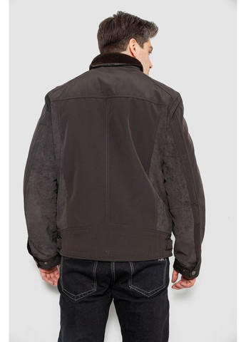 Темно-коричневая куртка мужская демисезонная, 244r1128 Ager