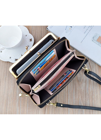 Жіноча сумочка клатч на плече з екошкіри рожева міні сумка гаманець для телефону стильна яскрава ProDobro (363259798)