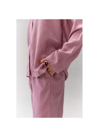 Бузкова всесезон піжама жіноча home - porta бузковий s рубашка + брюки Lotus