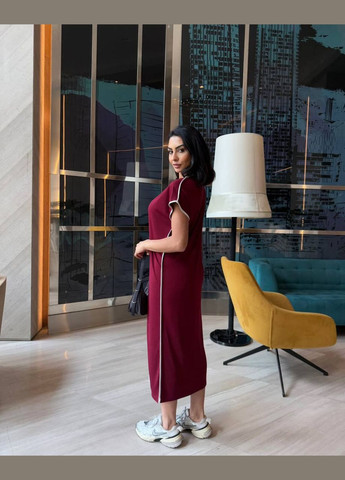 Бордова сукня-туніка Fashion