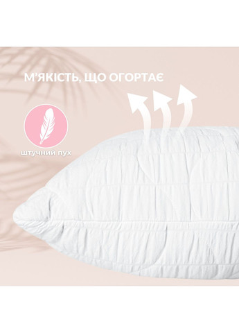 Набір постільний CloudDream полуторний ковдра 140х210 та подушка 50х70 гіпоалергенний, білий (8-36027*001) IDEIA (359479229)