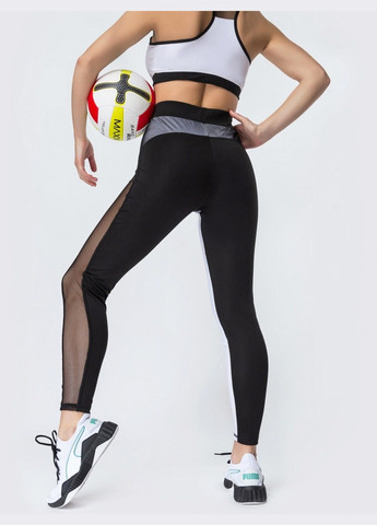 білі лосини для фітнесу зі вставками з сітки Dressa (308791466)