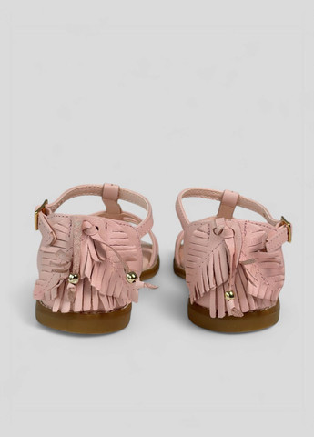 Пудровые босоножки для девочек кожаные Pampili