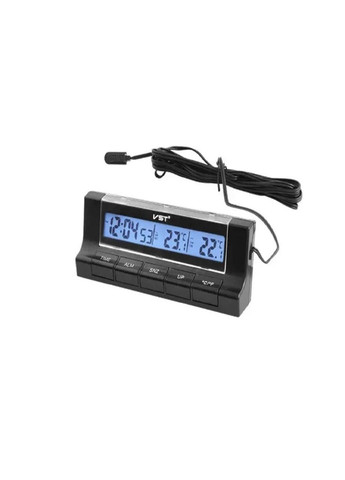 Автомобільний годинник 7037 з термометром VST (282927665)