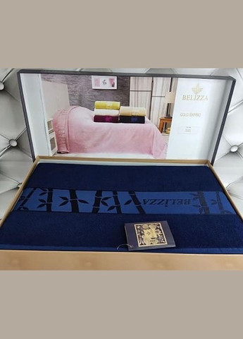 Махровая простыня "Gold Lacivert" 200х220см Belizza (329895378)