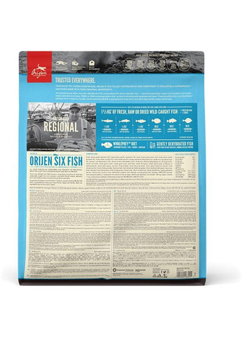 Сухой корм для собак всех пород 6 Fish Dog 2 кг (o18320) Orijen (280951575)