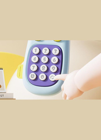 Дитячий музичний телефон-пульт +свисток 3186 Рожевий Huanger (335076600)