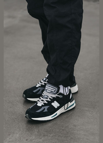 Чорні всесезон кросівки чоловічі new balance 991v2 black | нью беланс 991в2 чорні No Brand