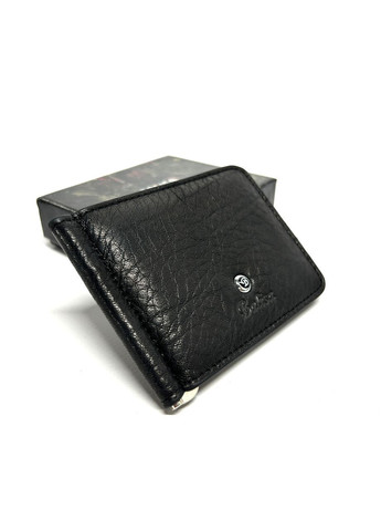 Чоловічий затискач з натуральної шкіри B121-1018-1 чорний 11 x 8,5 x 1 Balisa (367263815)