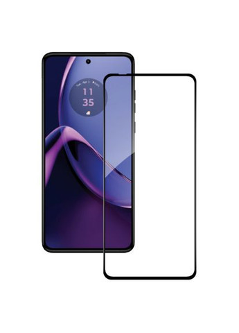 Стекло защитное (1283126582332) ACCLAB Full Glue Moto G84 Black (366519875)