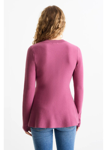 Ліловий демісезонний светр-туніка з бавовни C&A