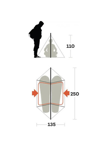Палатка двухместная MTB 2 Blue (929605) Ferrino (350314413)