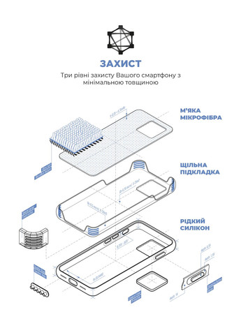 Панель ICON2 Case для Apple iPhone 13 Pro Max Blue Jay (ARM60498) ArmorStandart (259967434)