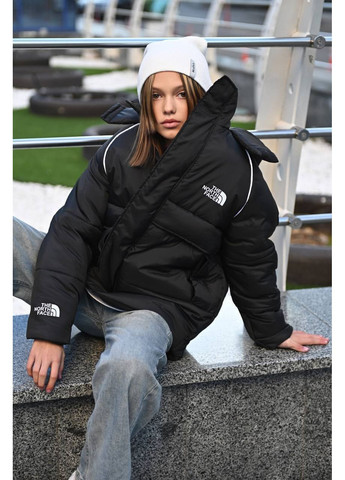 Черная зимняя зимняя куртка оверсайз — замер в описании DK/DL Мода без кордонів