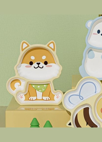 Тарелка детская Лиса оранжевая 18566 3.3х21.5х24.3 см No Brand (347229332)