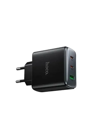 Зарядний адаптер C160A 65W GaN USB-C + USB-A + кабель Type-C | Швидка зарядка для ноутбука, телефону та планшета Hoco (394714395)