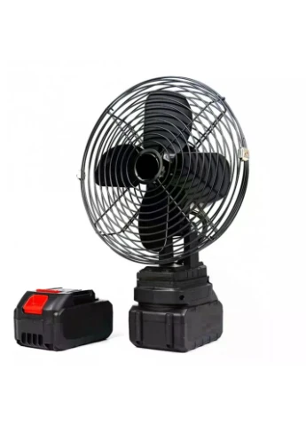 Акумуляторний вентилятор Lithium Electric Fan 48V чорний • Портативний бездротовий вентилятор з Li-ion акумулятором для дому, No Brand (394133913)