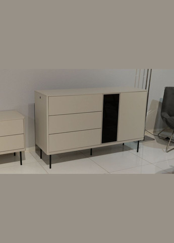 Комод 1д3ш1в Epiro 1340x410x830 кашемир с подсветкой LENART (356683963)