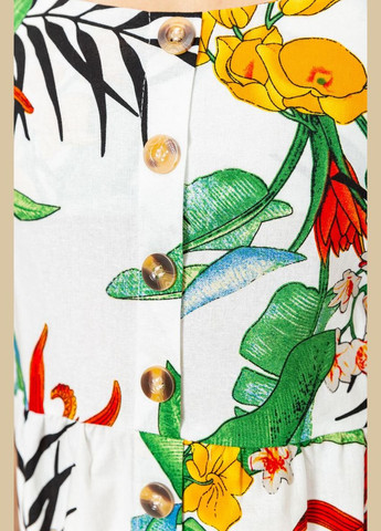 Летний женский сарафан женский с цветочным принтом, цвет молочный, Ager