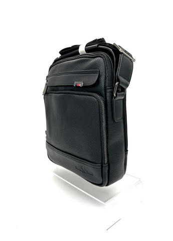 Чоловіча сумка з еко-шкіри Bradford 8923-2 чорна 24 х 20 х 7.5 No Brand (371682045)