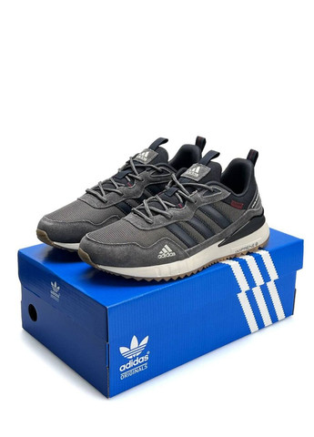 Сірі Осінні кросівки чоловічі adidas grey white No Brand Equipment SM Street