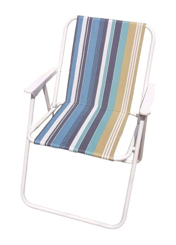 Крісло стілець складаний для походів риболовлі туризму кемпінгу відпочинку на природі 52х48х76 см (476899-Prob) Синьо-бежеве Unbranded (292324324)
