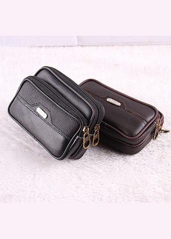 Мужская кожаная сумочка на пояс 2 отделения 008-018 Jingpin (297707653)