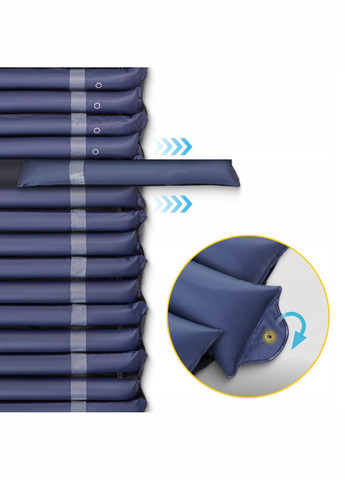 Матрас противопролежневый PRO 186 x 80 см с компрессором Blue () 4FIZJO P-5905973402507 (345710426)