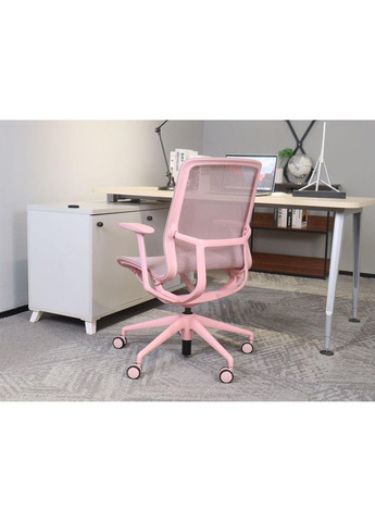 Кресло поворотное REGINA розовая сетка/розовый каркас Intarsio (367253563)